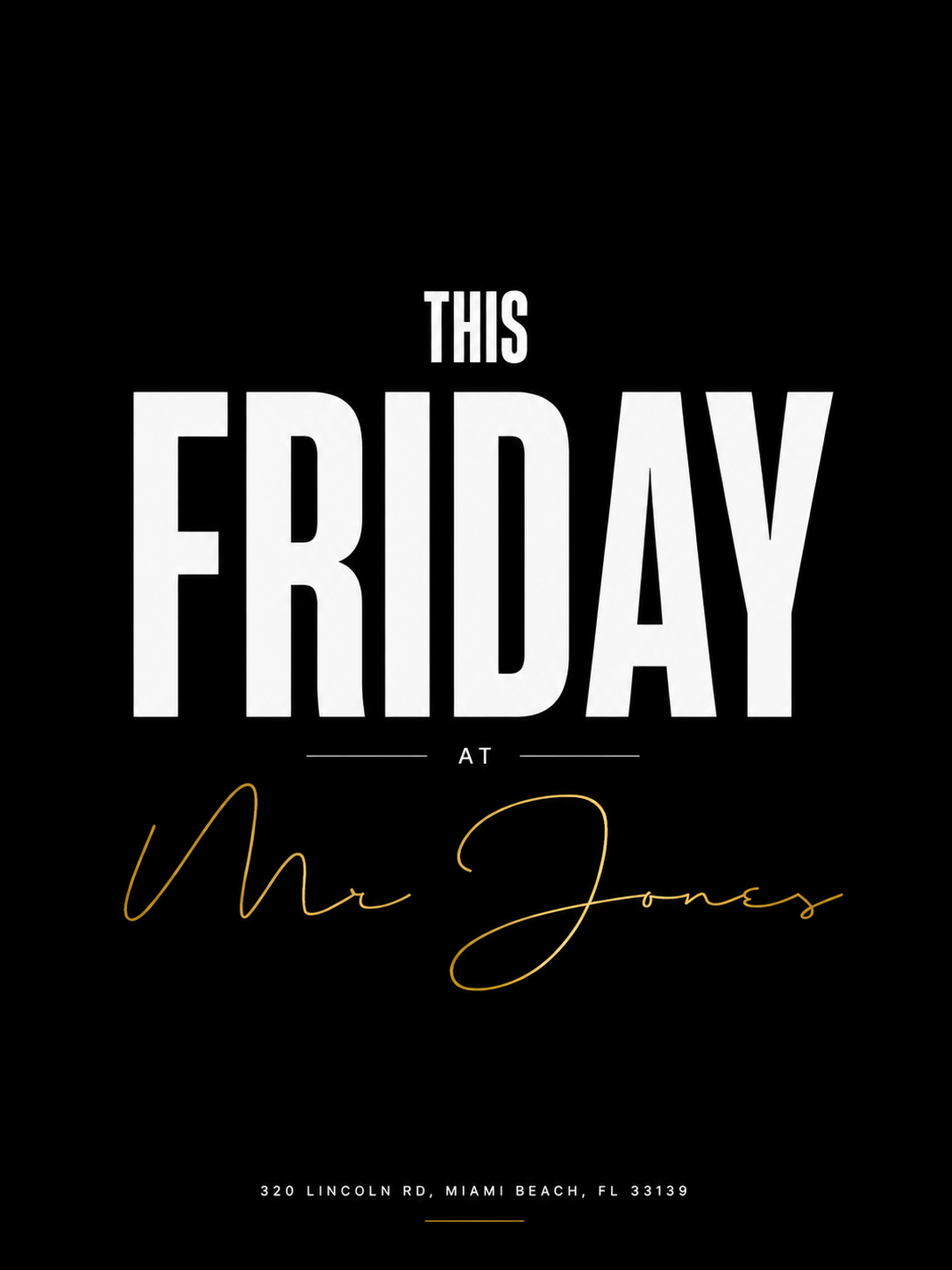 Friday at Mr. Jones (Friday September 18th)