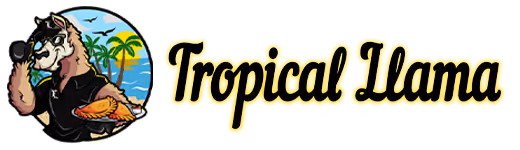 Tropical Llama logo long version