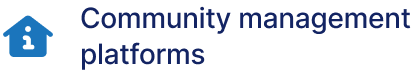 Community management platforms