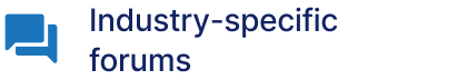 Industry-specific forums