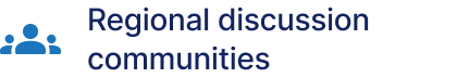 Regional discussion communities