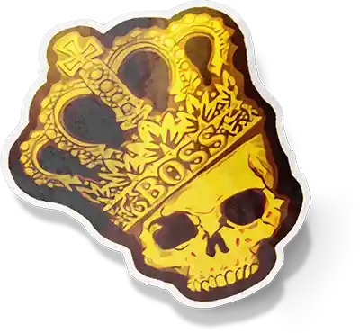 King boss crown sticker