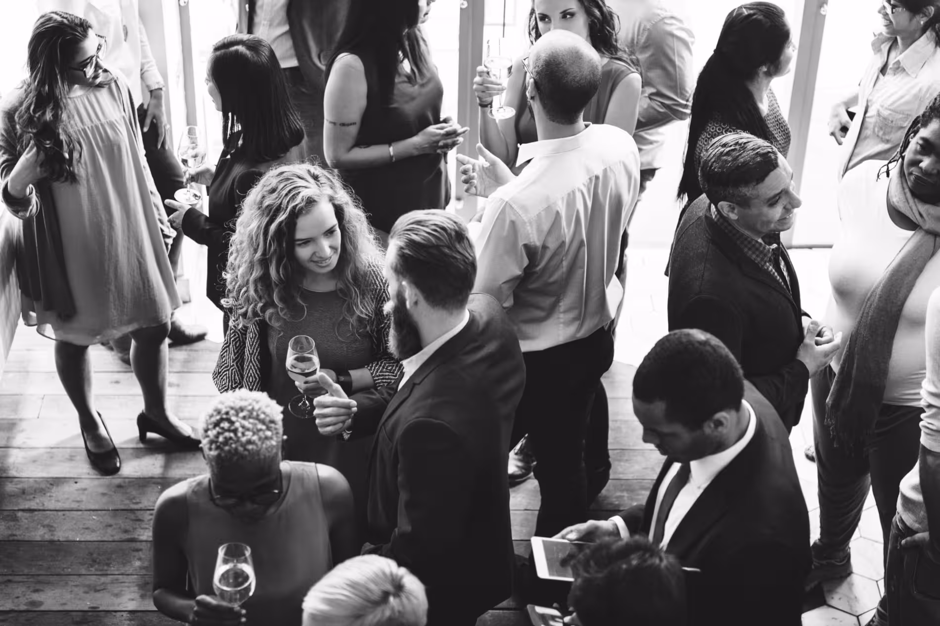 Photographie d'un cocktail d'entreprise