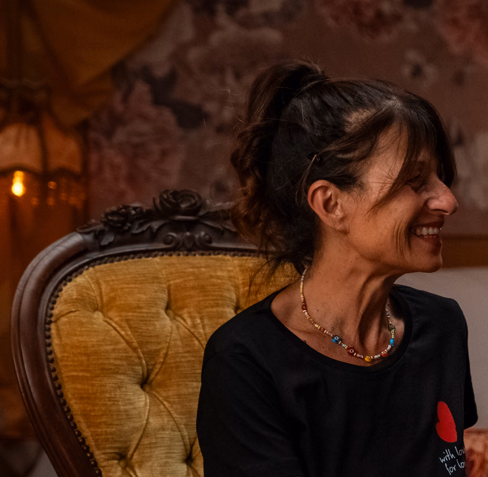 Federica Fiochi, titolare del Glamping per coppie Due cuori e una Yurta