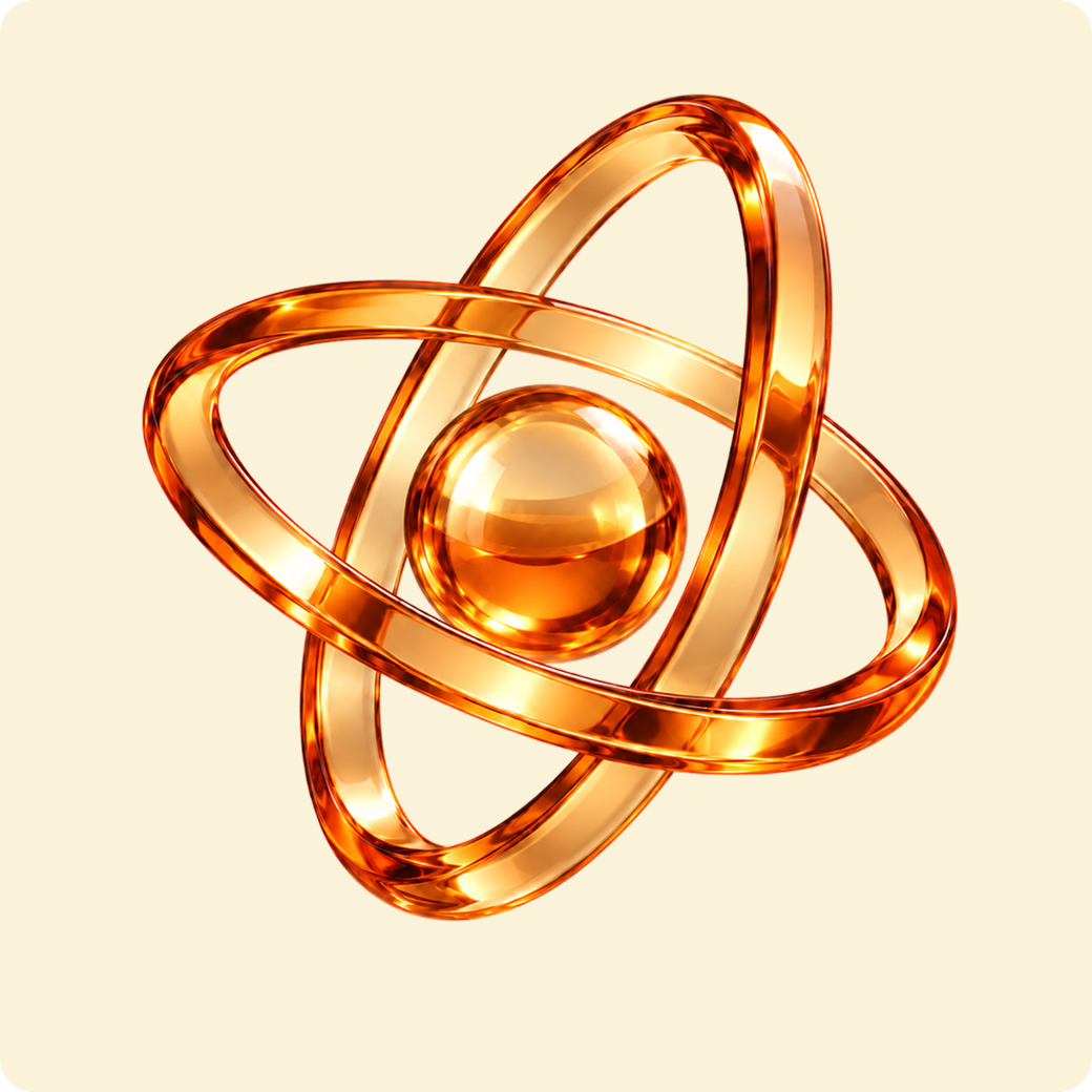 Glass rings orbiting a sphere, a proprietary network of verified HCPs