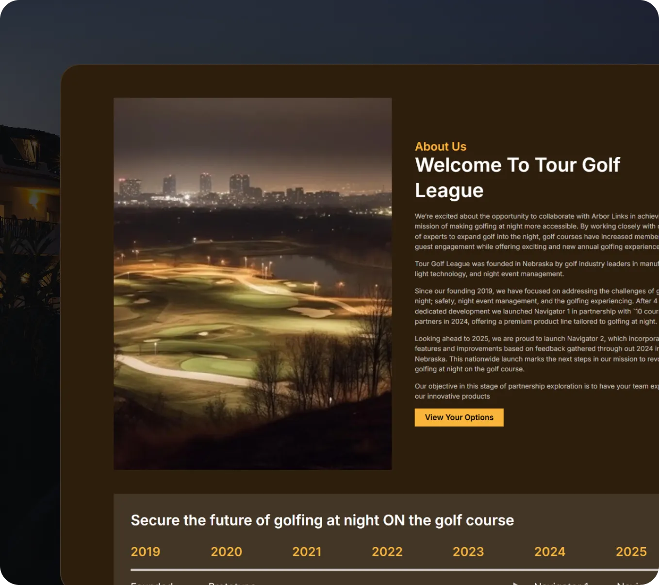 Golfer preparing to hit a shot on a golf course