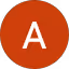 Rundes rotes Icon mit weißem Buchstaben A in der Mitte.