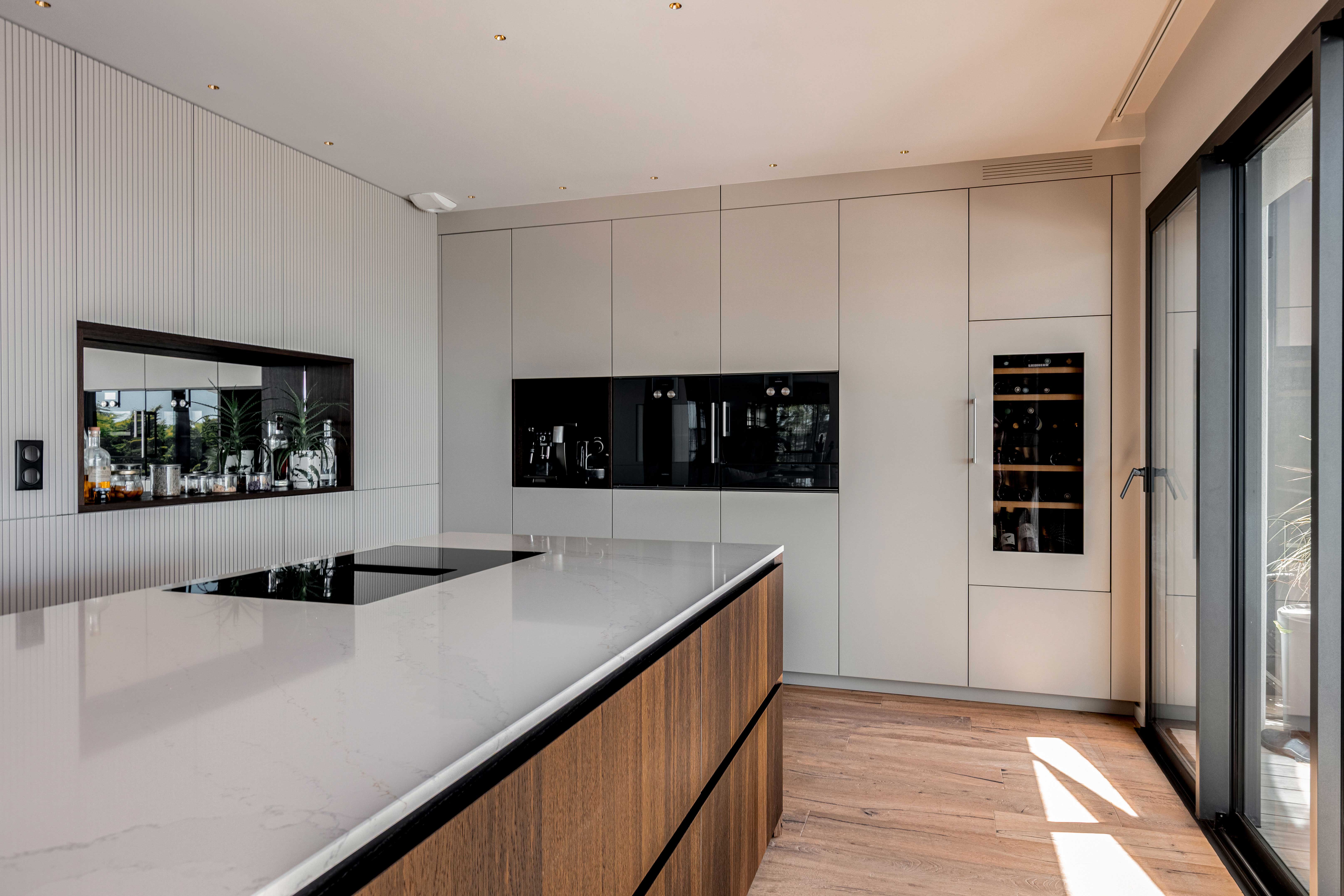 Cuisine contemporaine sur-mesure à Pornichet — Projet Horizon par Dréan