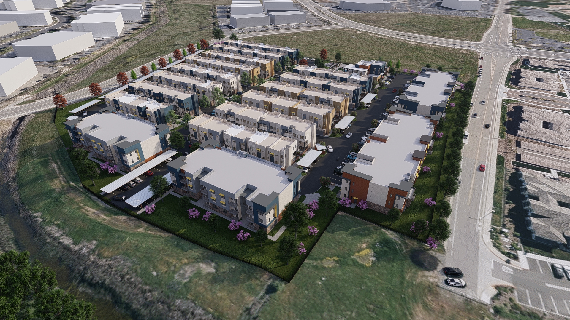 Exterior of community rendering