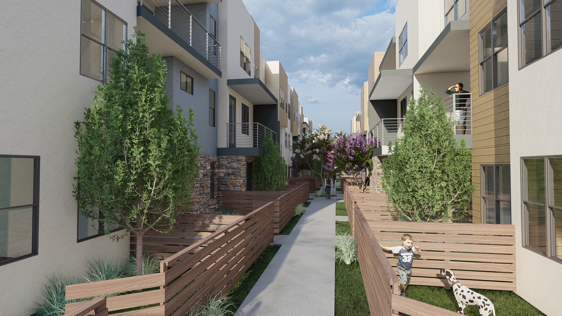 Walkway rendering