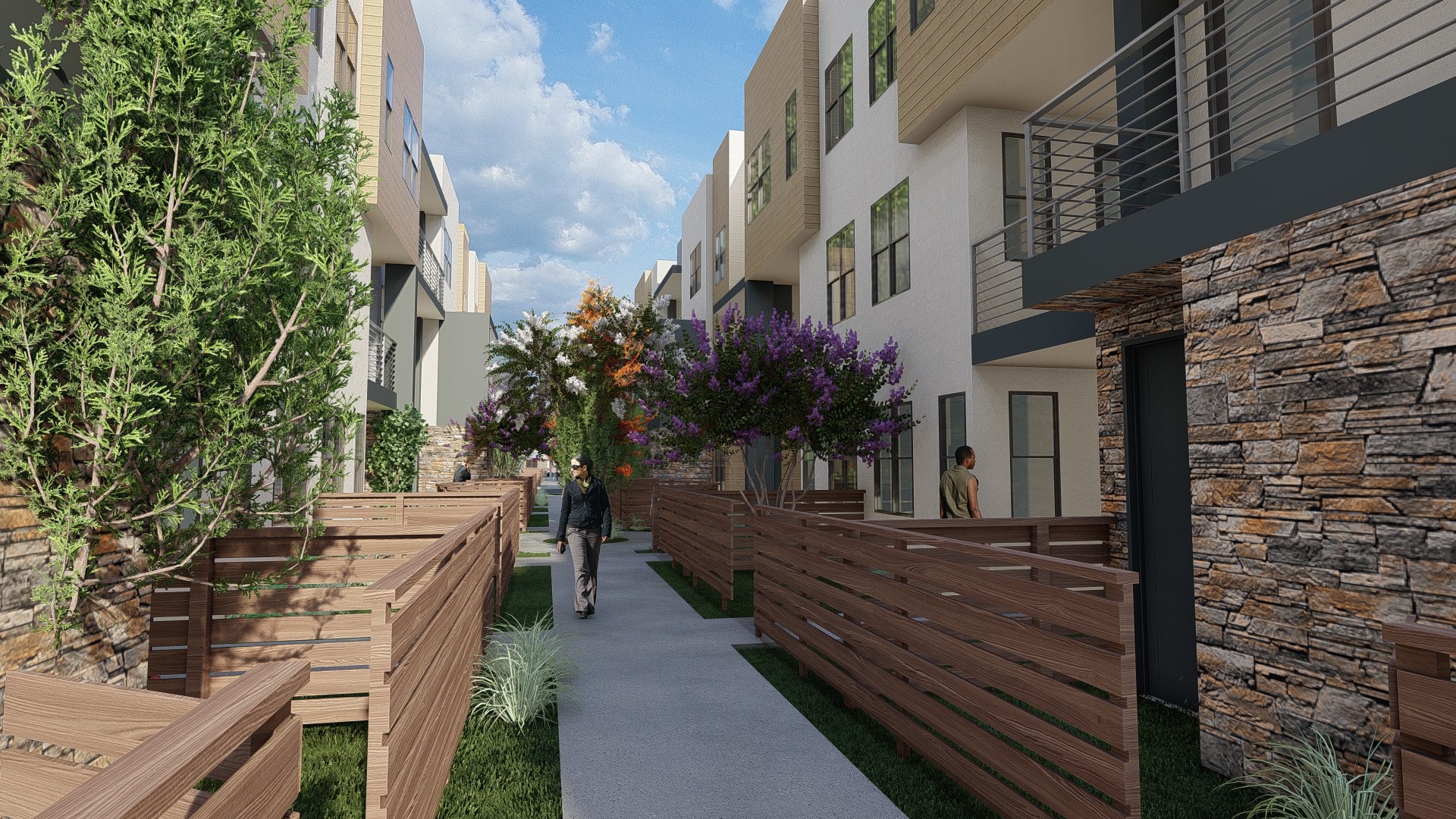 Walkway rendering