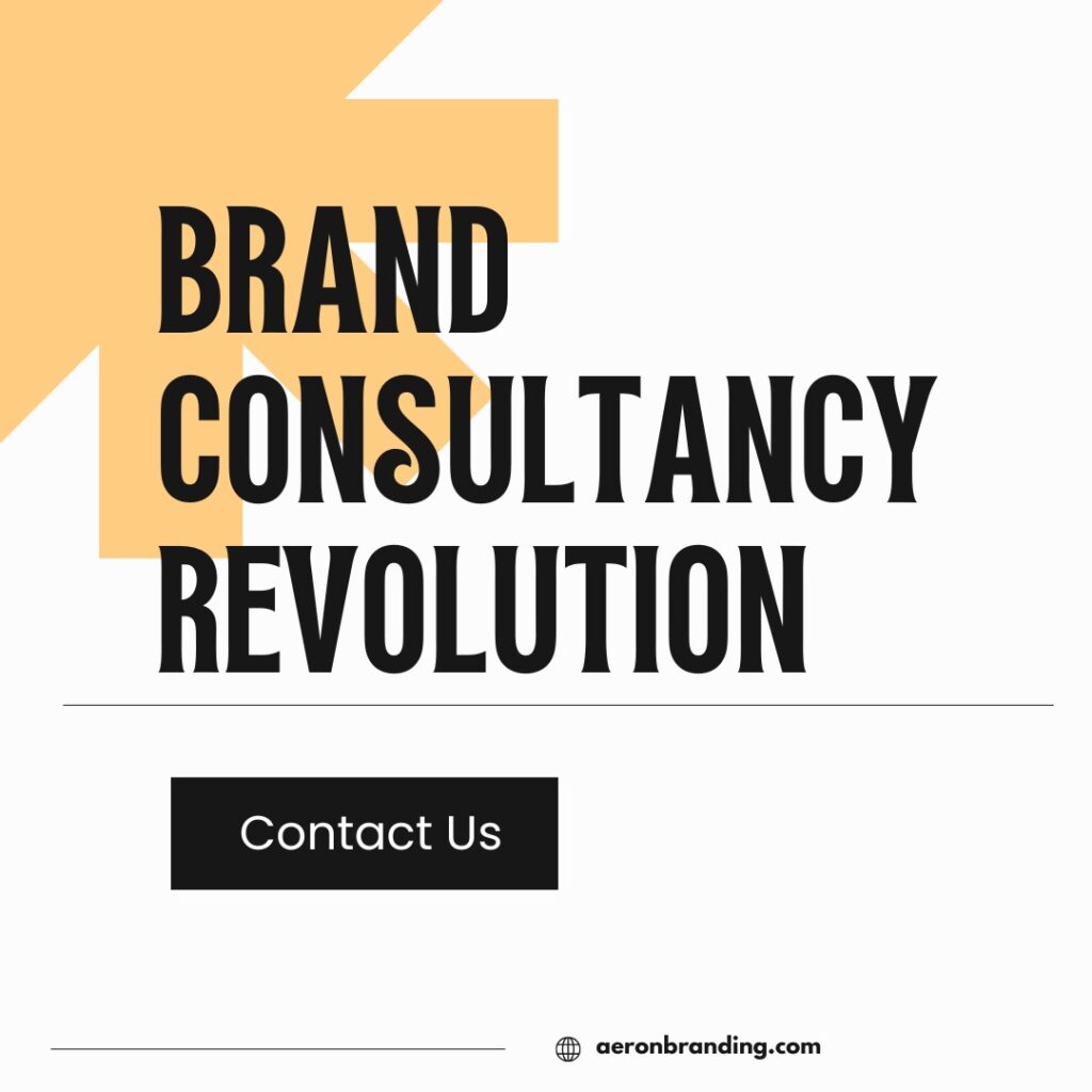 Social graphic headed Brand Consultancy Revolution with a Contact Us button.