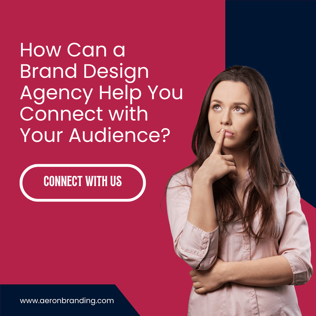Social graphic asking how a brand design agency can help you connect with your audience.