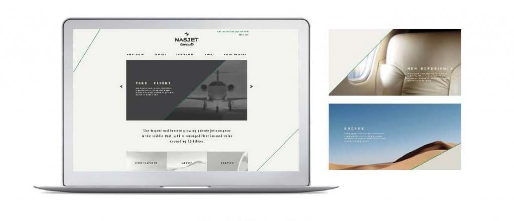 Private Aviation Brand Design Riyadh | Bilingual Aviation Branding