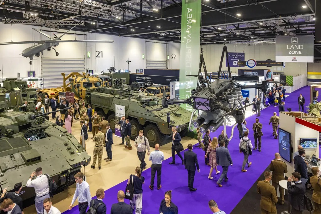 Defence communications and stakeholder engagement at a global defence industry exhibition.
