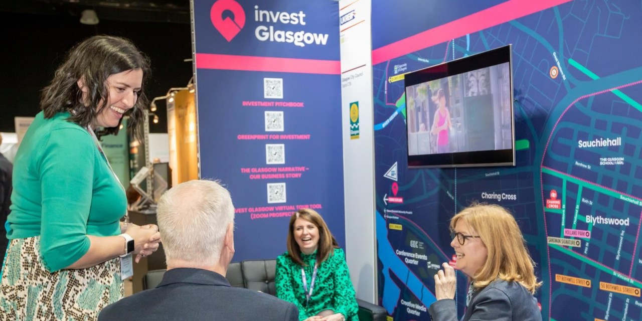 Commercial development in Glasgow demonstrating how place branding supports inward investment, regeneration and economic growth.