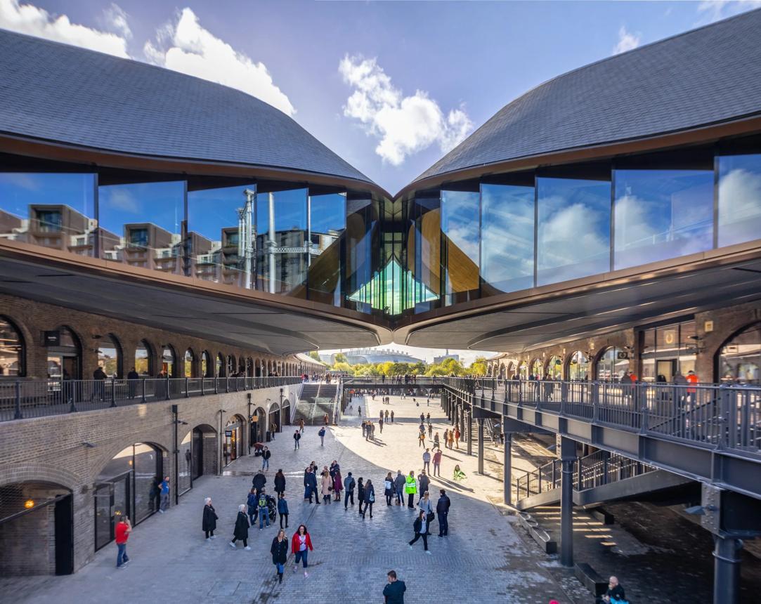 Coal Drops Yard at King’s Cross demonstrating property branding, placemaking and mixed-use development in London.