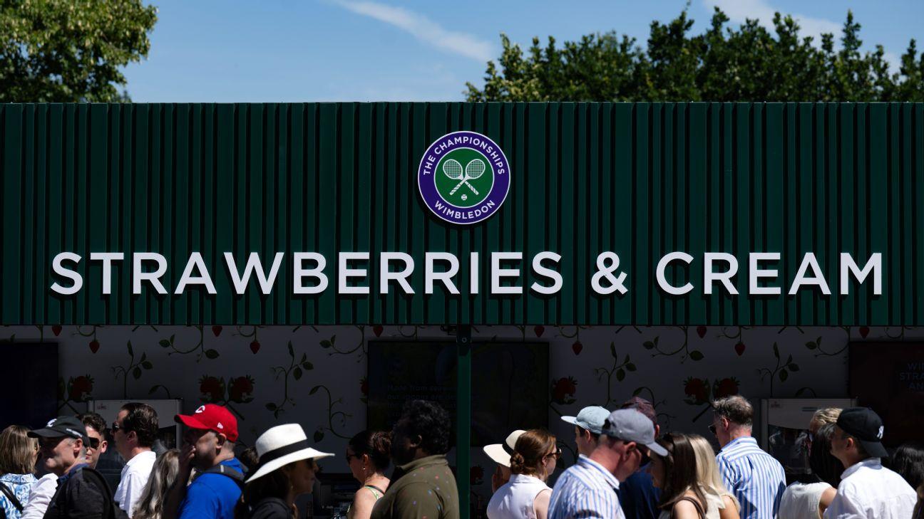 Wimbledon demonstrating distinctive sports brand identity through its colours, traditions and Centre Court experience.