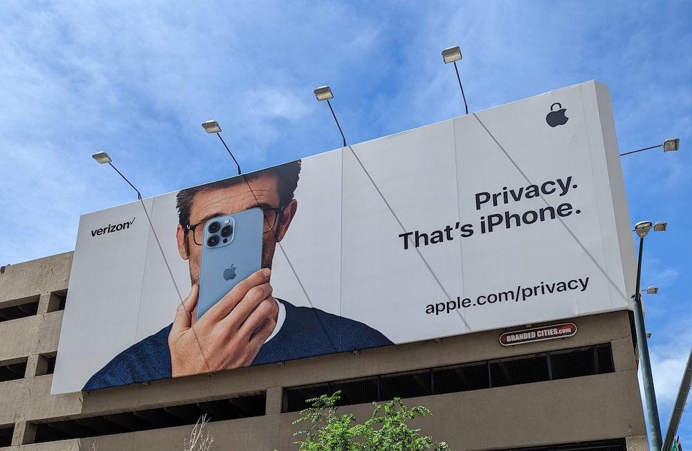 Apple privacy campaign demonstrating how technology brands can build customer trust through a clear proposition.