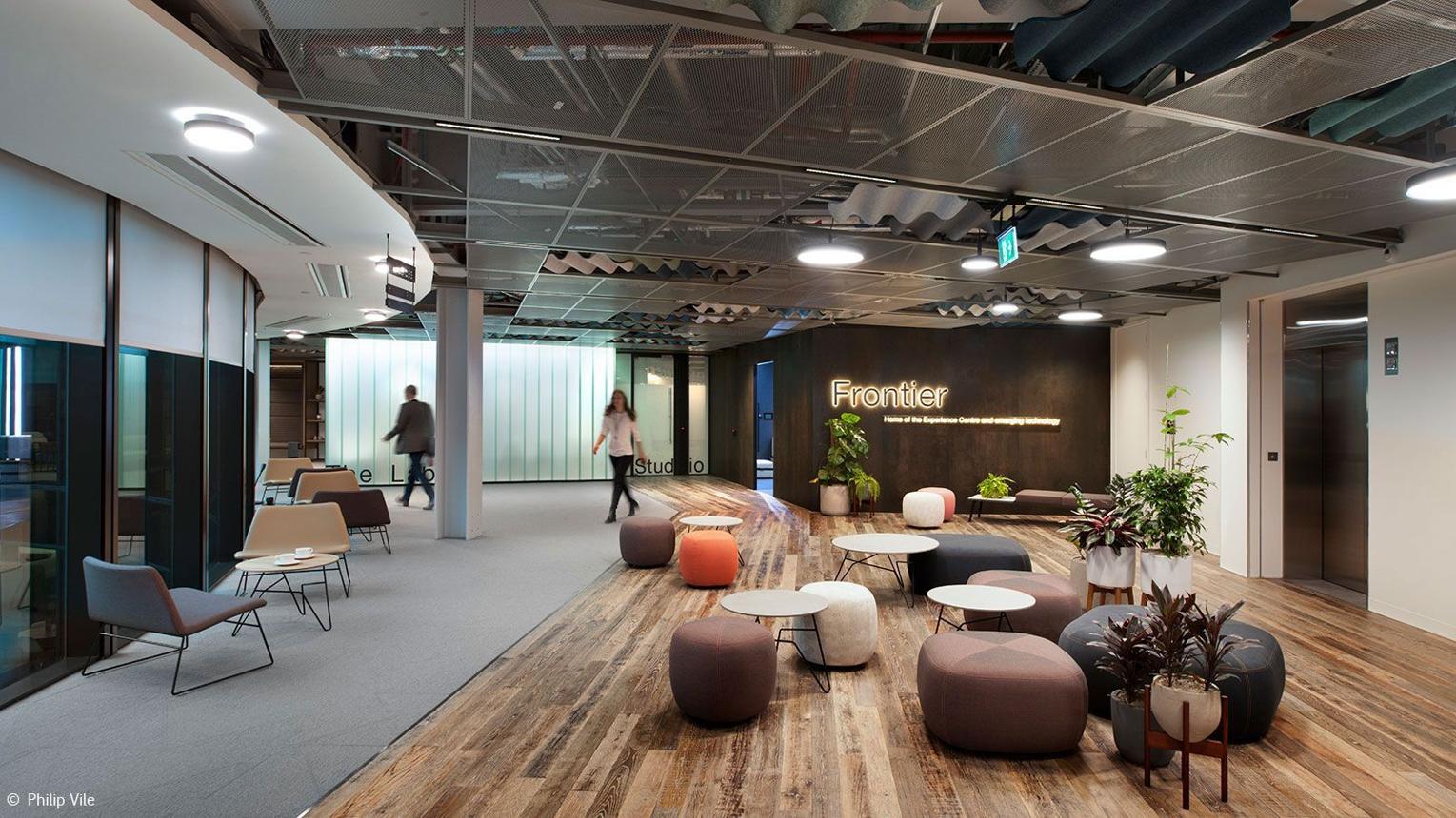PwC Frontier, London. PwC Frontier brings strategy, technology, design and client experience together