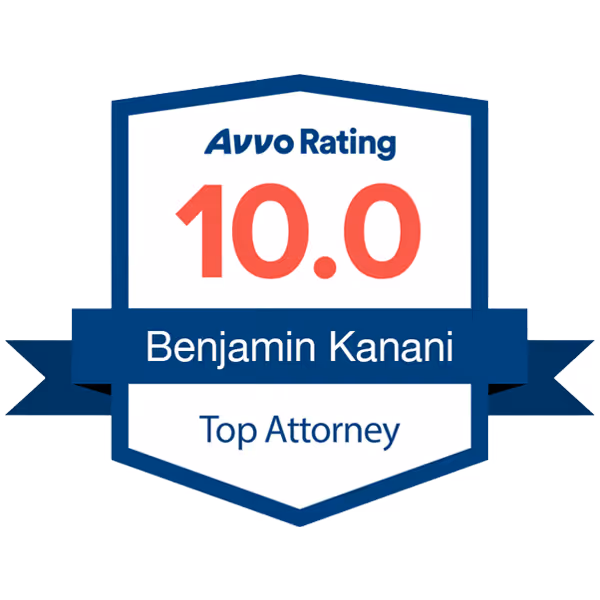 Avvo rated attorney Benjamin Kanani