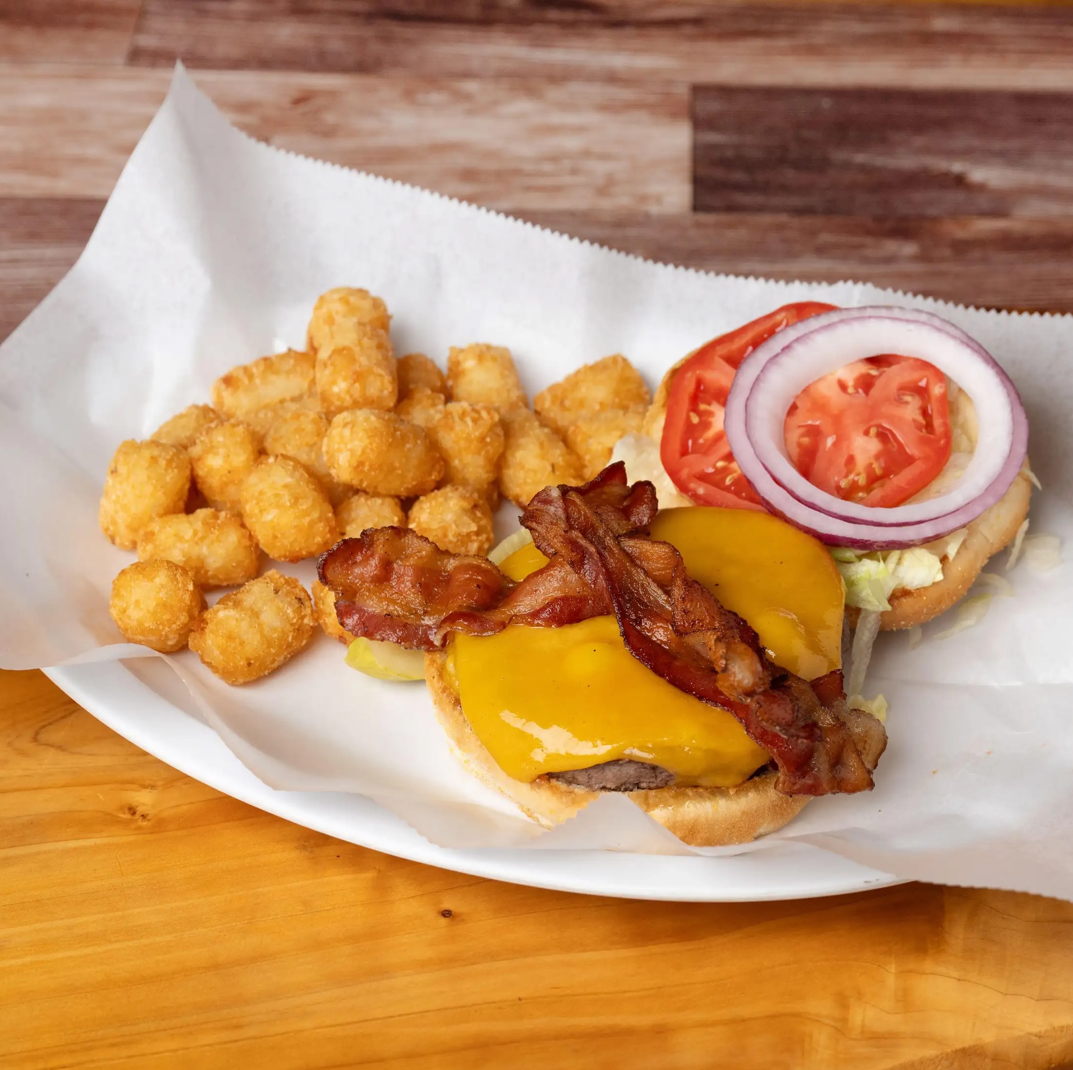 Build Your Own Burger with fries