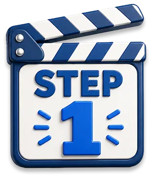Step 1 icon representing the origin story consultation