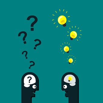 Questions, Man, Head, Success, Lamp