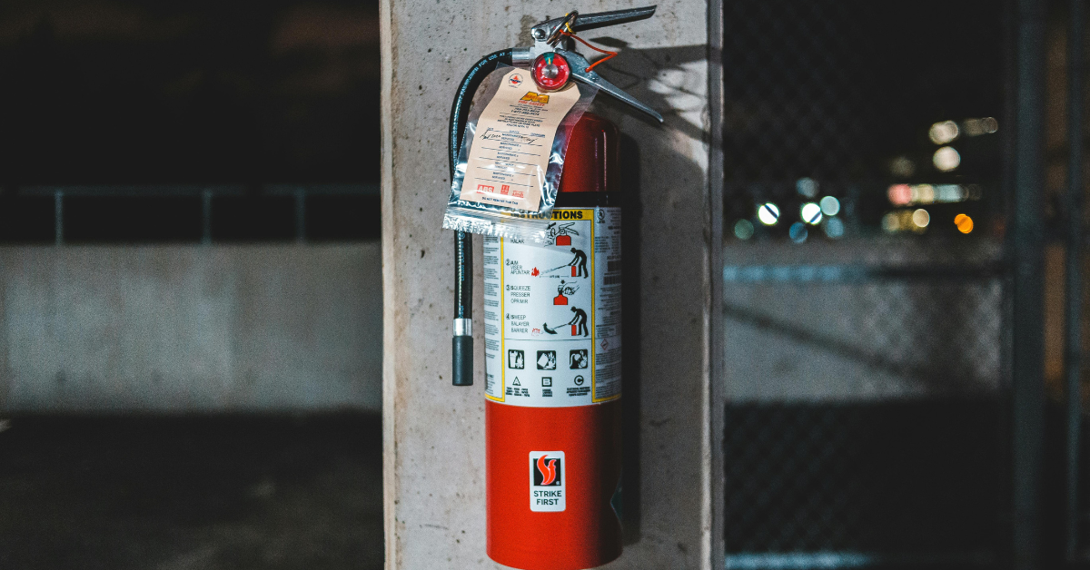 A fire extinguisher pressure guage. 