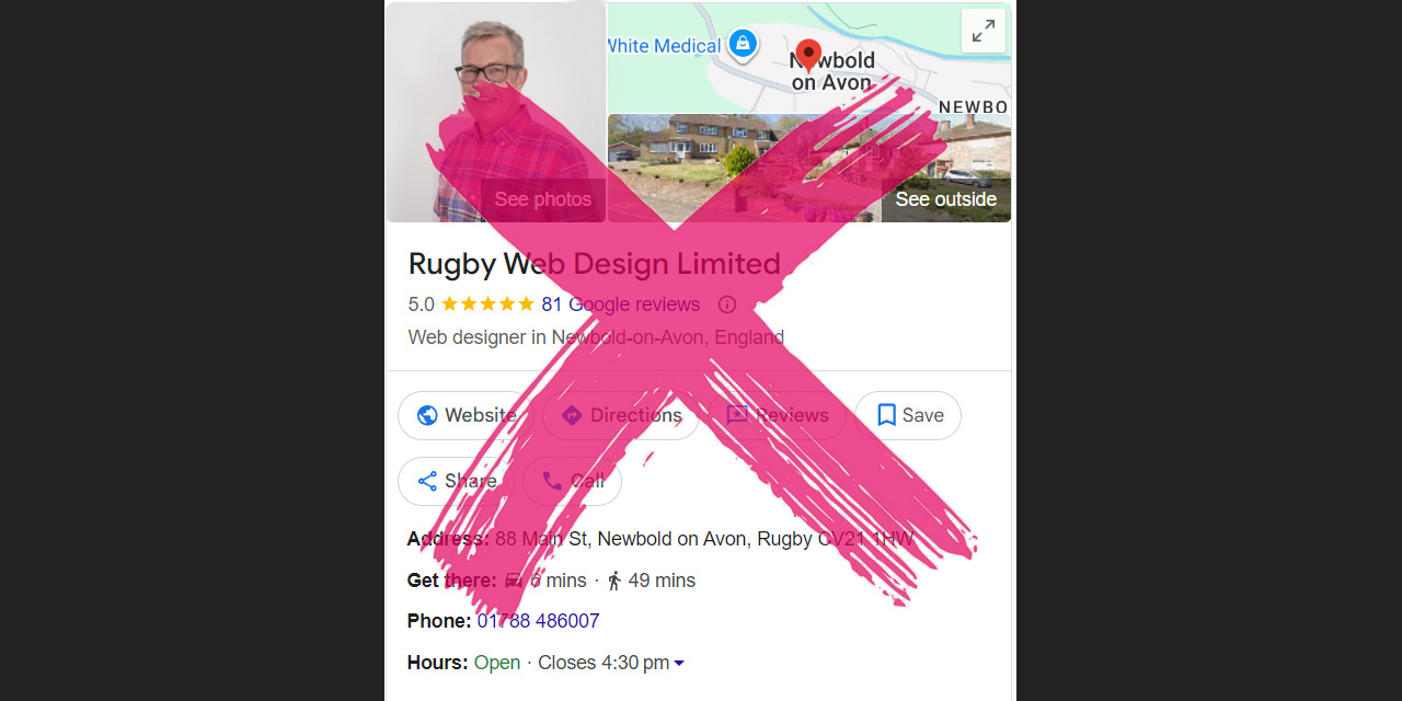 Google Business Profile suspension and local search visibility issue