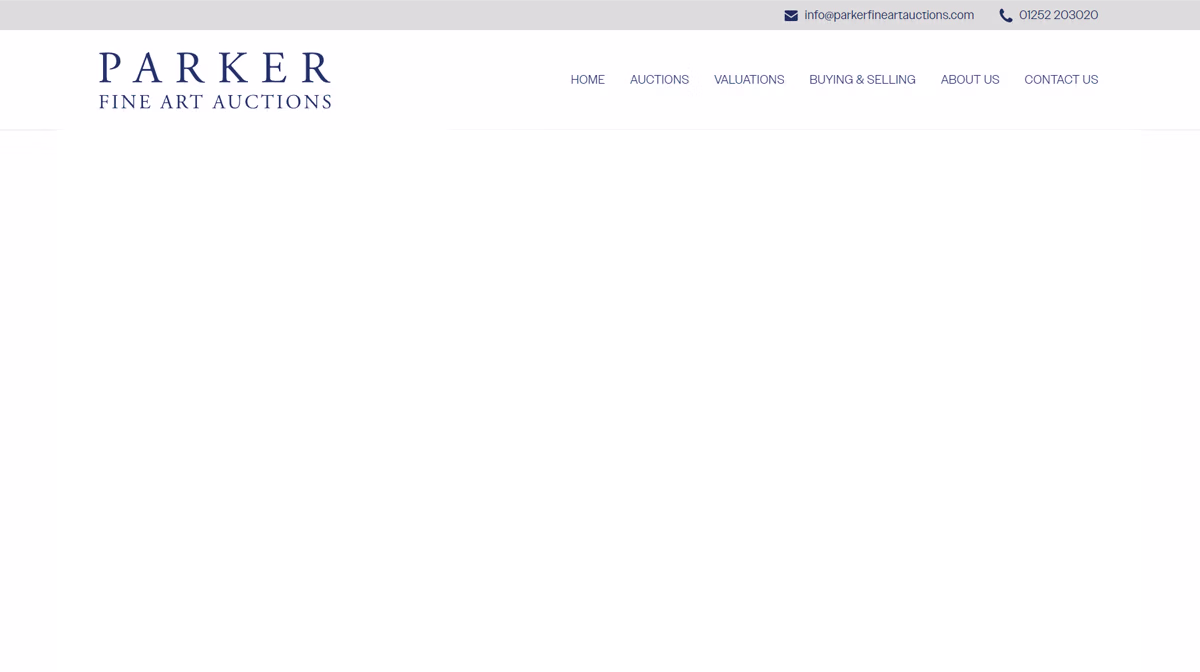 Rugby Web Design Limited project - Parkers Fine Art