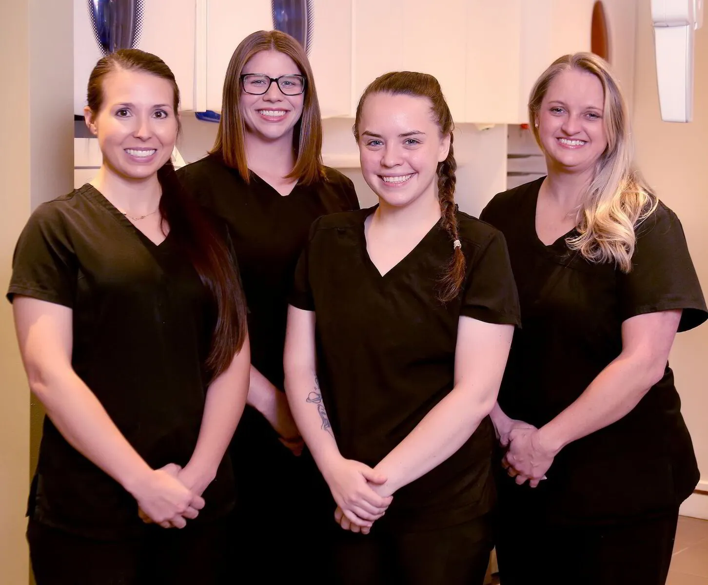 Clinic team posing for picture
