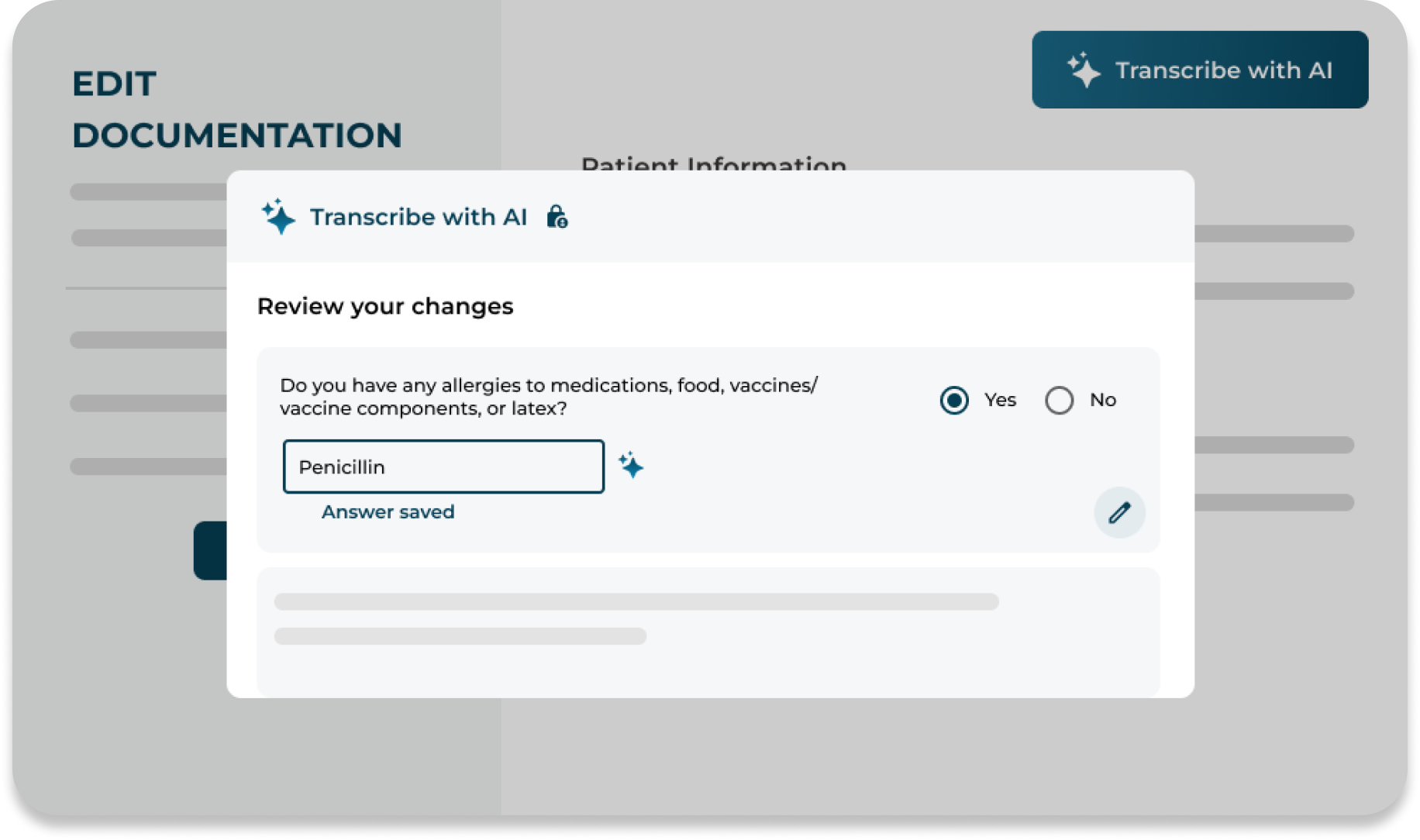 Auto-fill clinical documentation, powered by AI