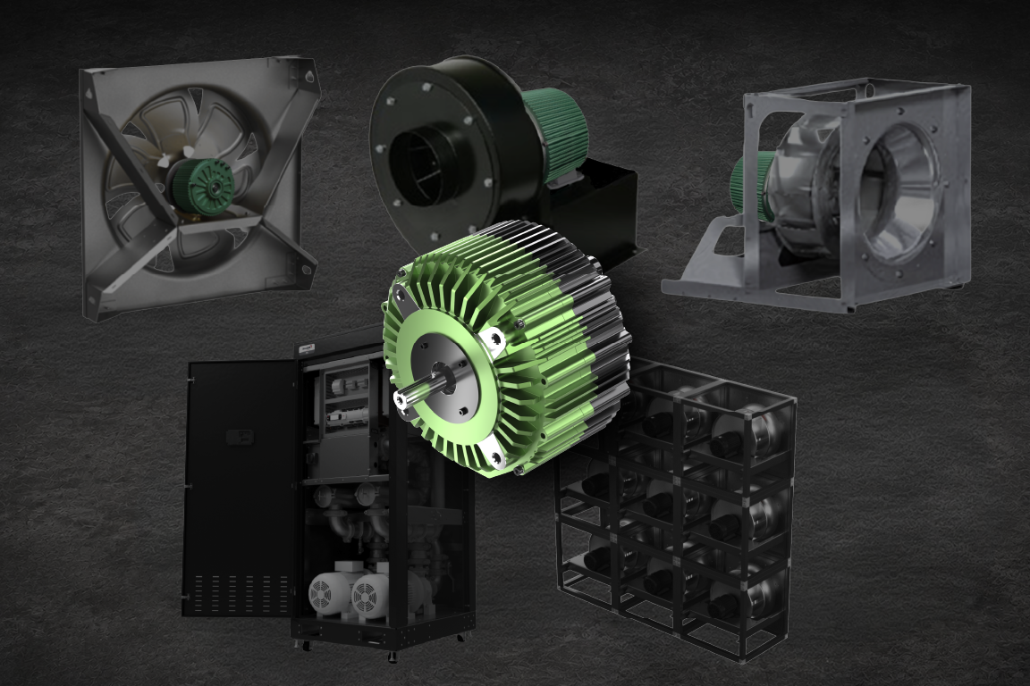 Conifer NEMA EC motor for data center and HVAC