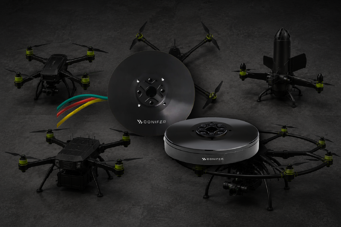 Conifer high-thrust drone propulsion motor