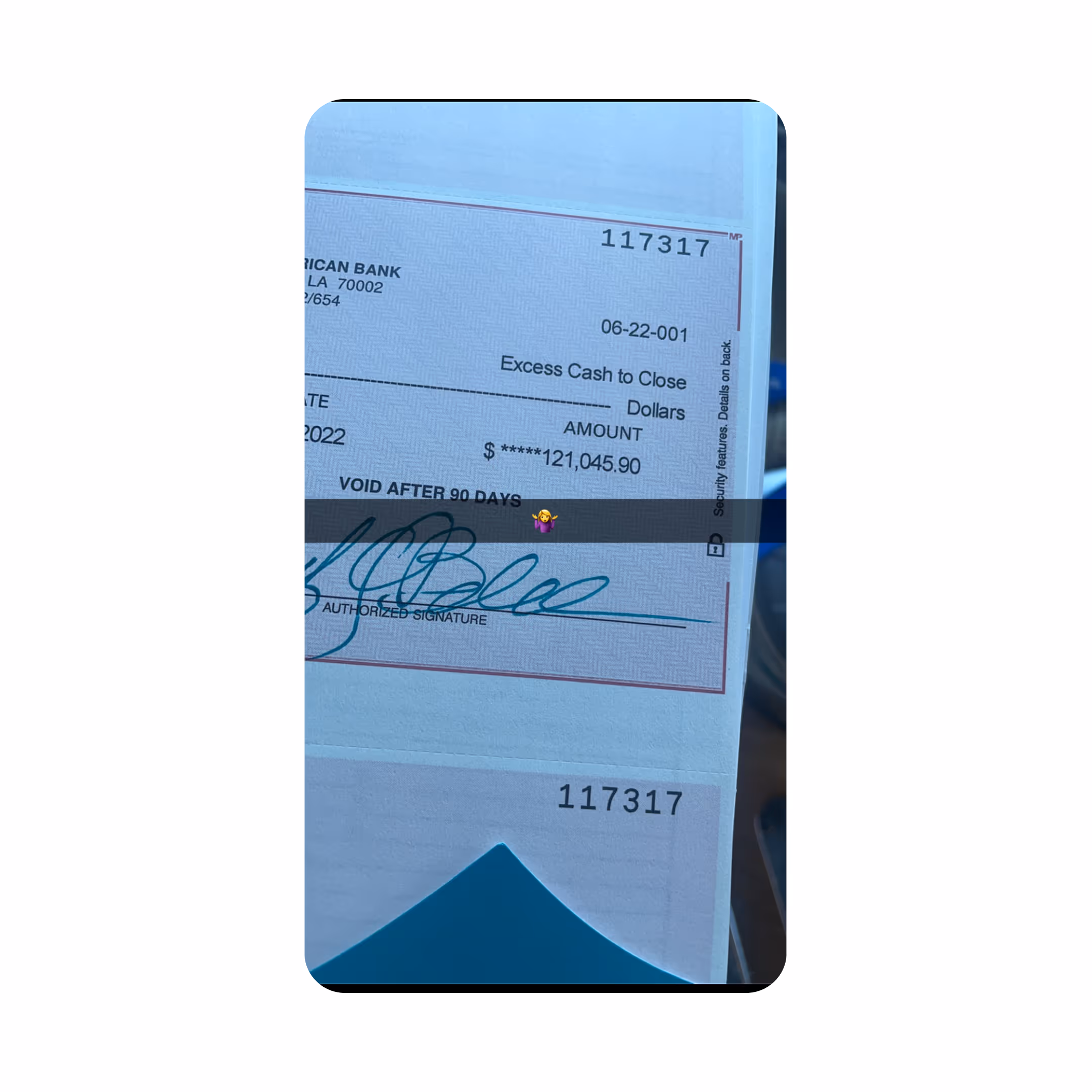 cheque image