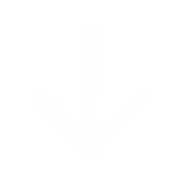White pixelated arrow pointing downward on a black background.