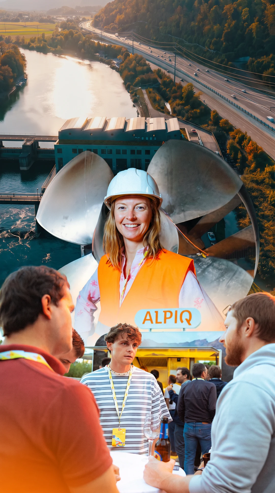 Alpiq Mitarbeiterevent im Wasserkraftwerk Ruppoldingen – Videoproduktion Case Study von Haldelain Bern