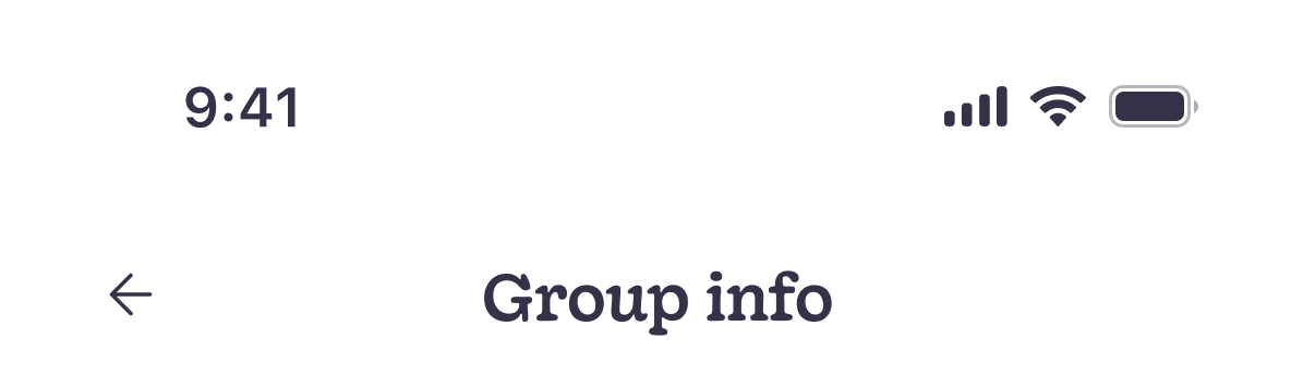 Group topbar