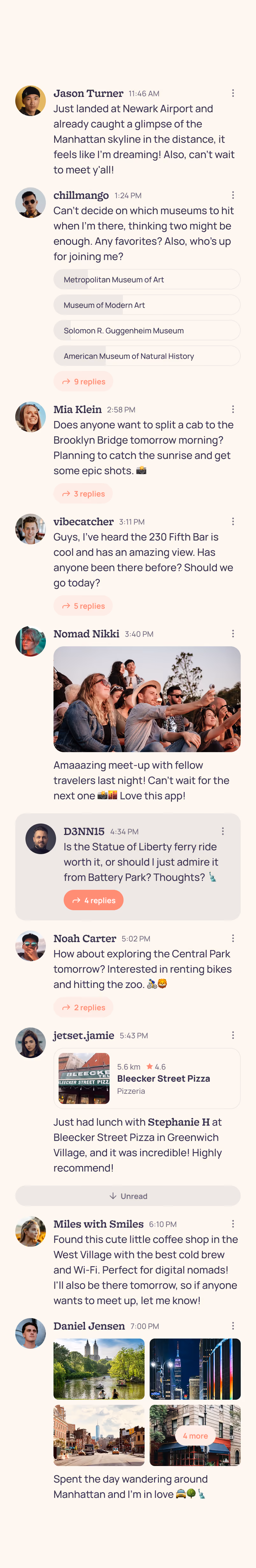Chat view