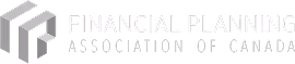 Logo with geometric shapes and text reading Financial Planning Association of Canada.