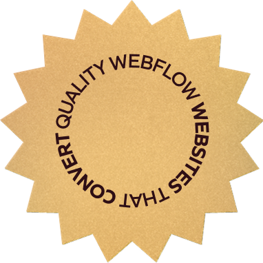 Quality Webflow websites that convert badge