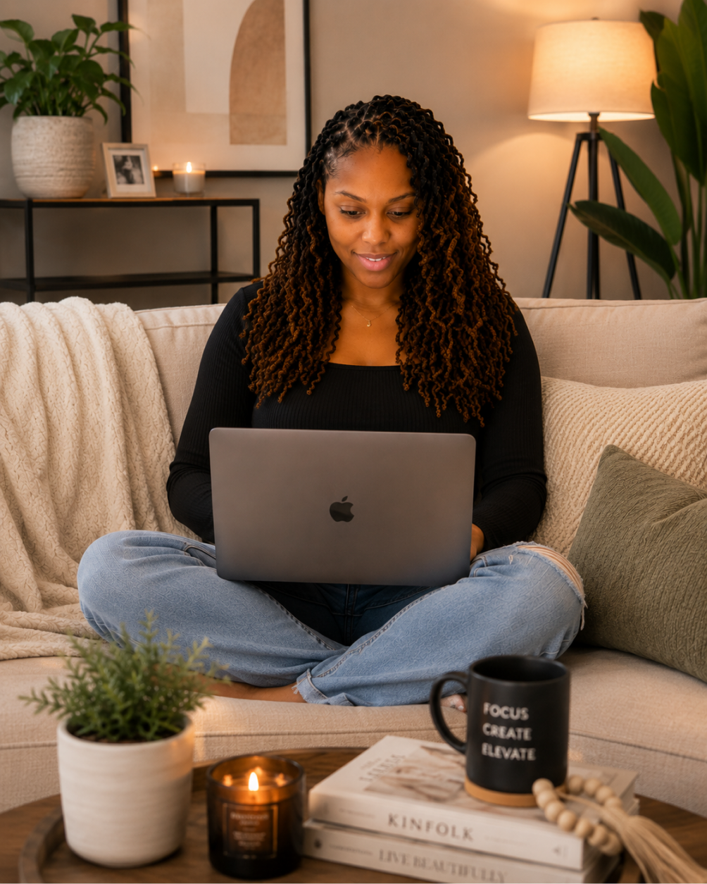 Client working with Shannon Jones on their website