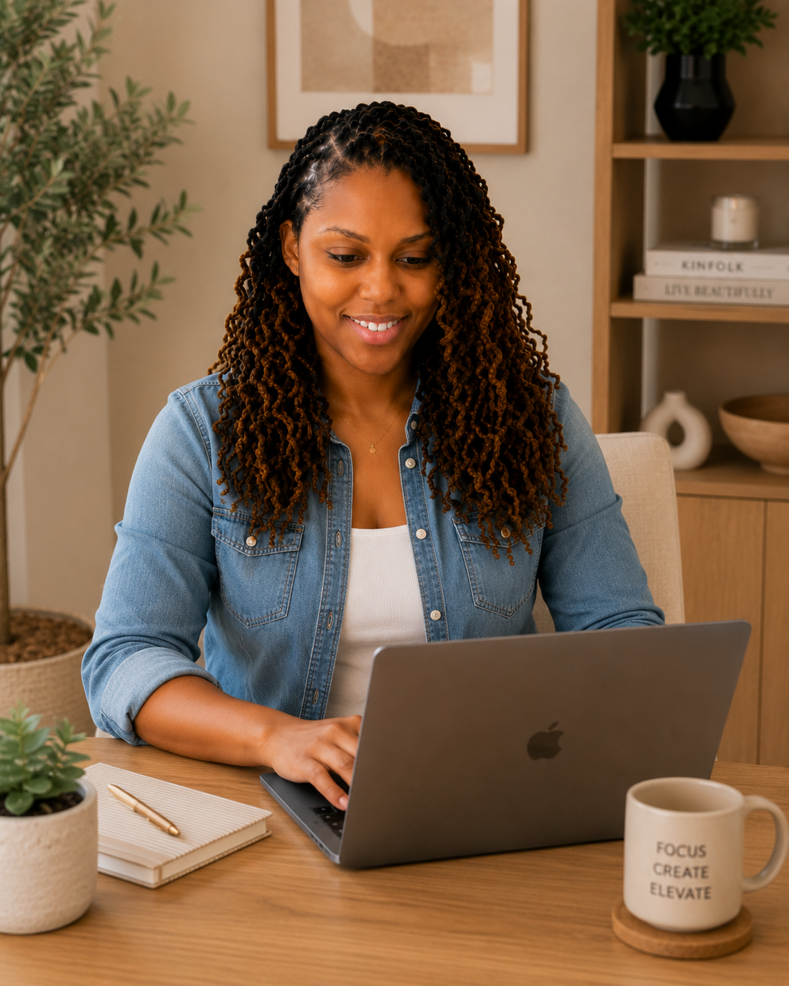 Shannon Jones working from home