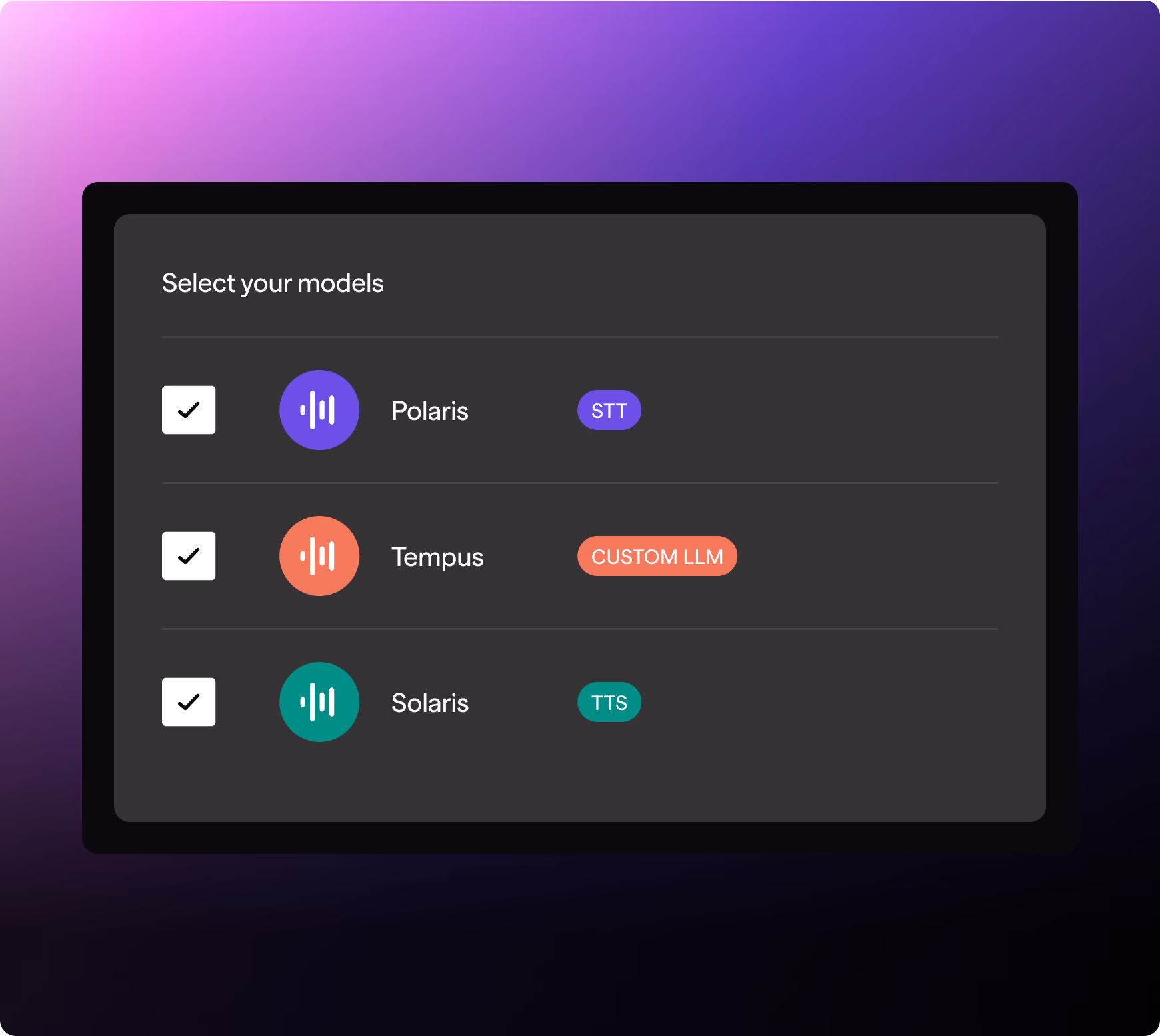 Voice-to-voice model