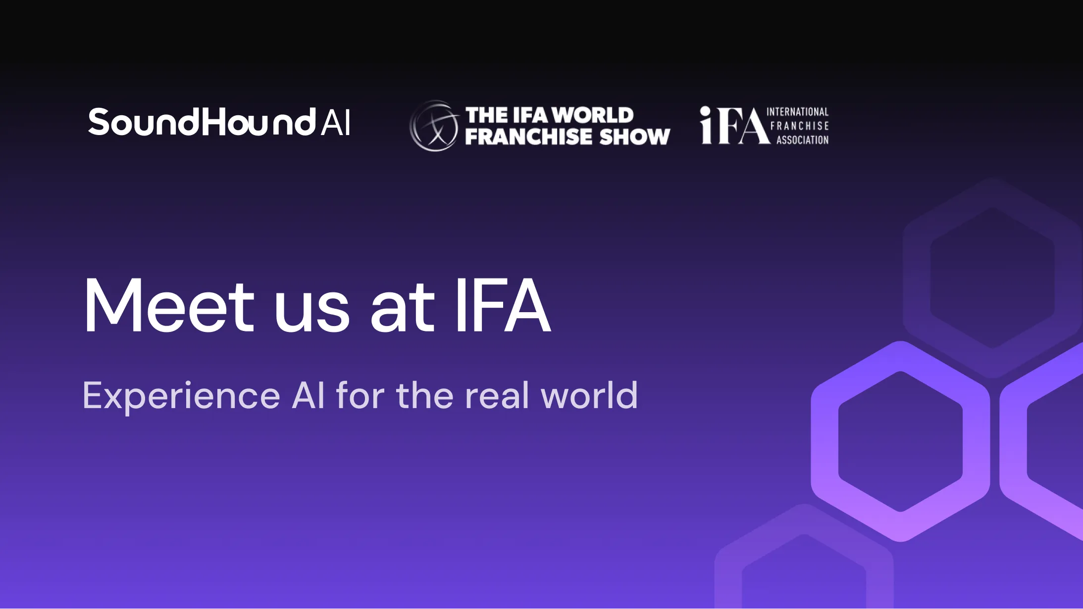 Meet us at IFA World Franchise Show