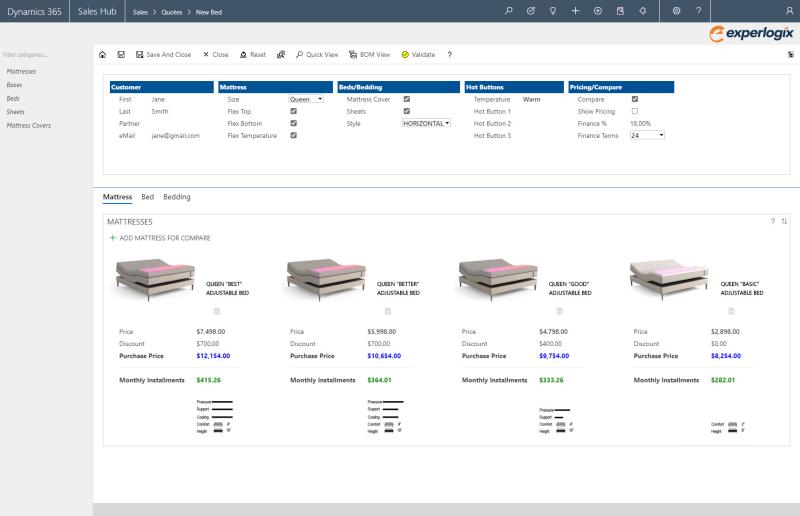 Experlogix CPQ in Microsoft Dynamics