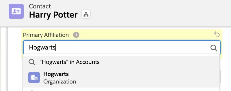 Primary Affiliation NPSP