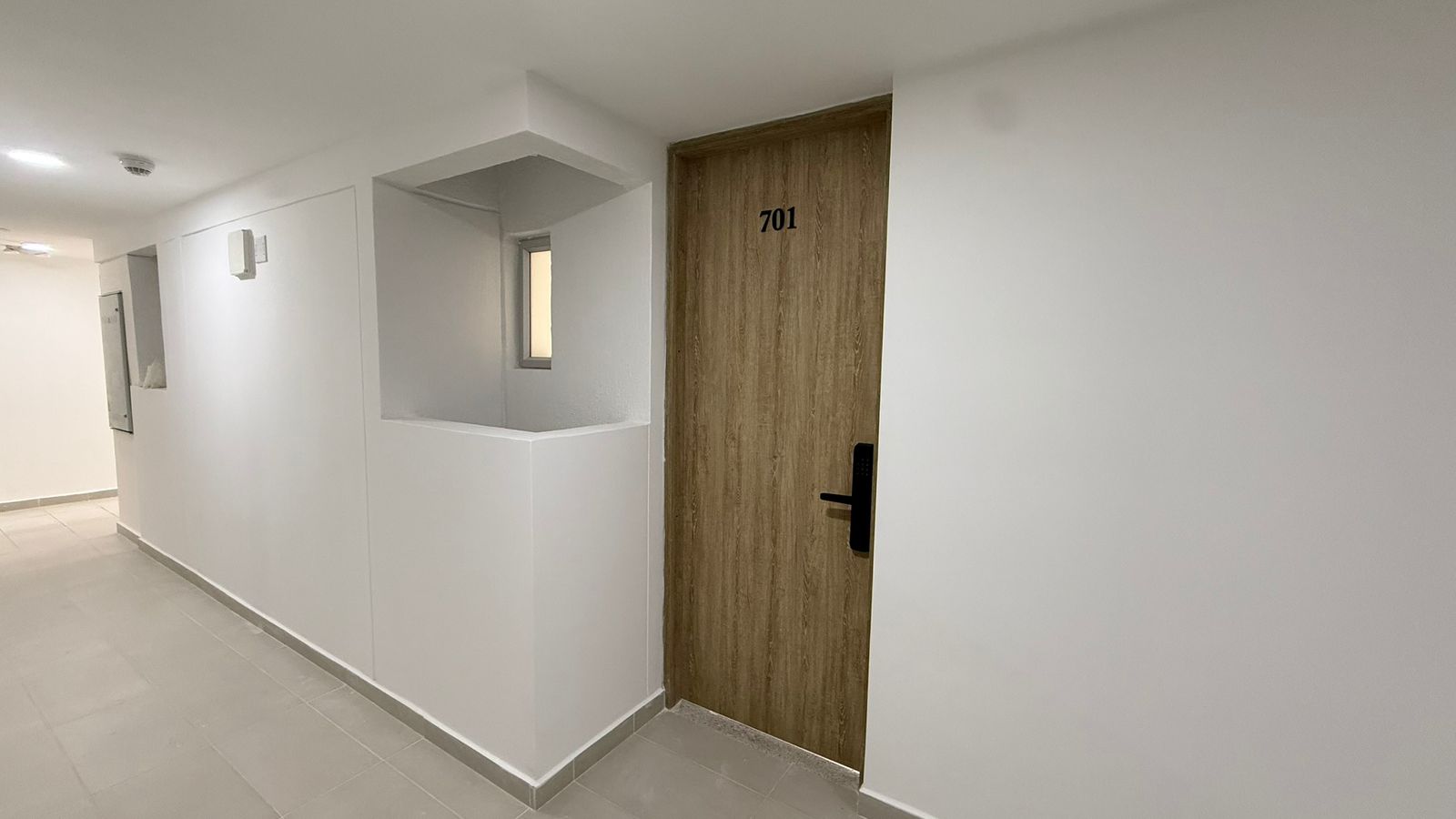 Cocina-sala: Cocina integral y sala-comedor apartamento 45m² Linz Zentral