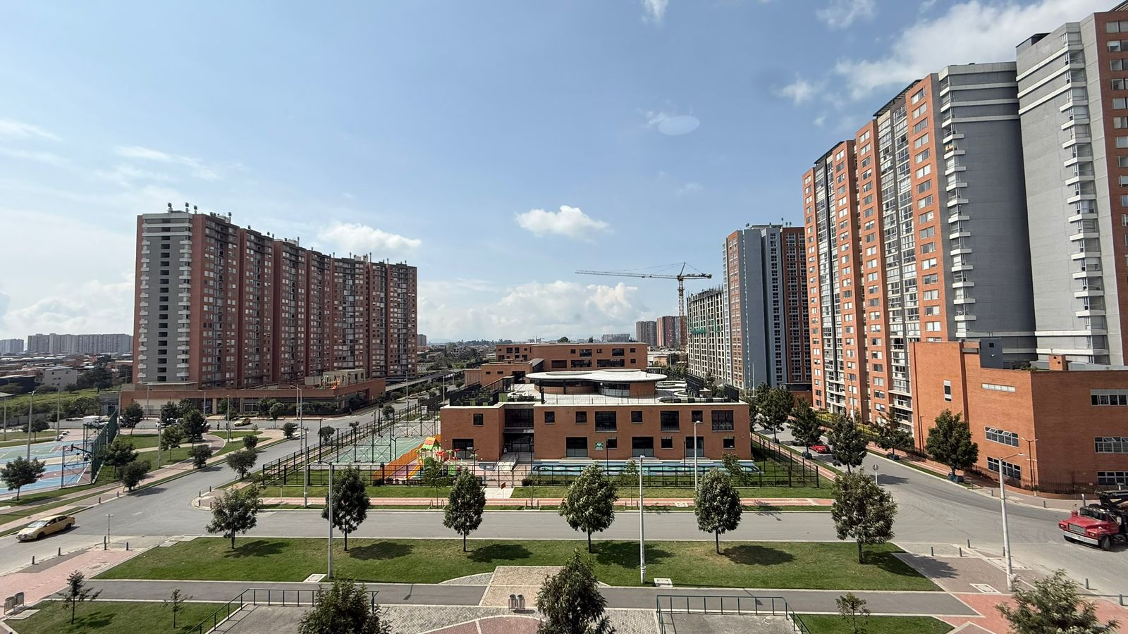 Vista aérea: Vista aérea conjunto Linz Zentral, Fontibón, Bogotá
